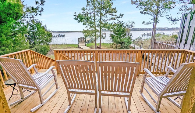 Channel Watch | Assateague Channel Waterfront w/Private Dock, Screened Porch, Balconies & Sunrises