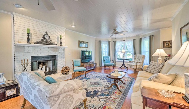Charming French Chateau with Deck Near Beach!