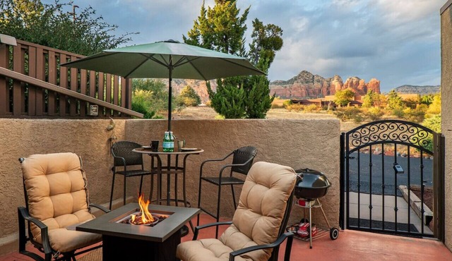 Chic Zen-Inspired Oasis w/Patio & Red Rock Views