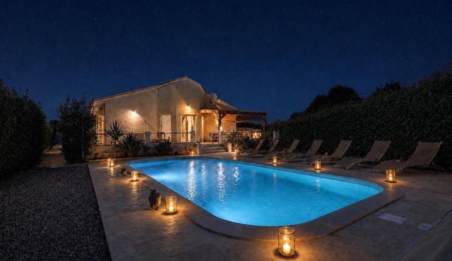 Corse - Villa MonteCristo - Piscine privée chauffée - 11 pers - Plage à pied - Climatisation - Fibre Wi-Fi - Borne VE