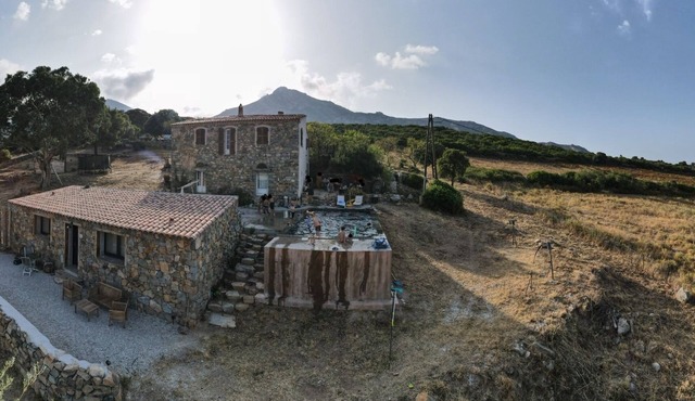 Corsican stone house