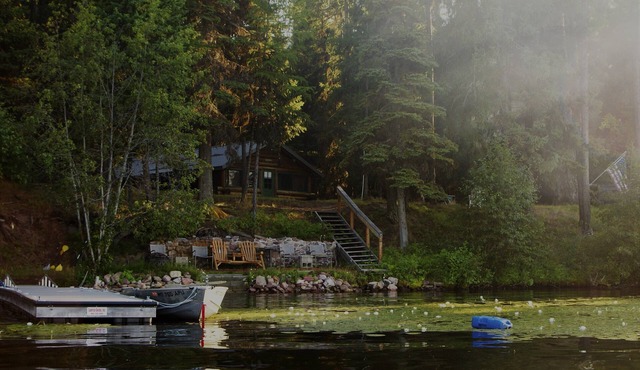 Cozy, rustic Montana lake cabin on Placid.