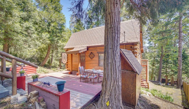 Crestline Area Vacation Rental Cabin w/Decks!