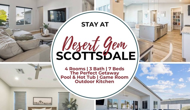 Desert Gem: Stylish Scottsdale Escape Pool & Spa
