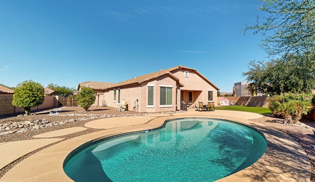 Discover a delightful getaway with private pool, patio, & BBQ in Marana, AZ.