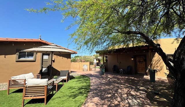 Enchanting southwestern villa and casita with pool, playground, and bball hoop