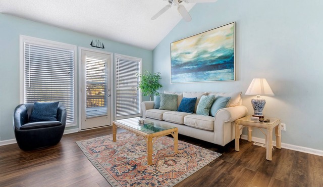 For The Halibut: Pet-friendly Condo less than 500 ft. to the beach!