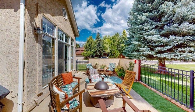 Golf course-adjacent home with private hot tub & amazing decor