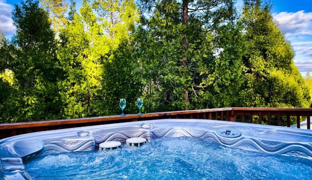 Honeybee Hive HOT TUB BBQ 8 minutes to Bass Lake Sleeps up to 6
