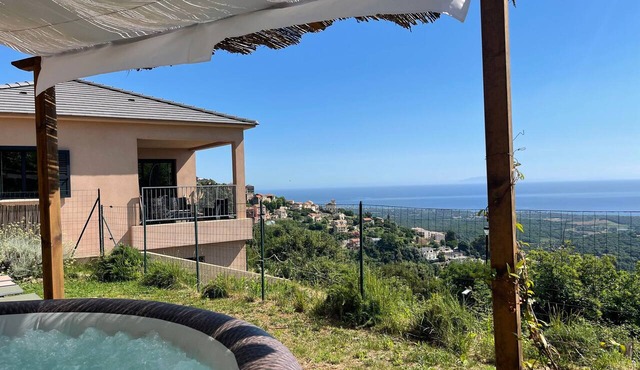 House Between Sea and Mountains in Cervione
