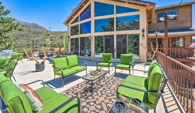 Huge Hualapai Cabin w/ Patio Above Kingman!