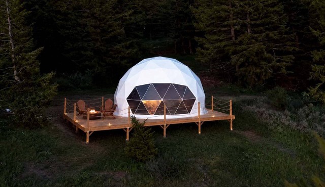 Kelly Canyon Geodesic Dome - Valley View