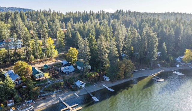 Lakefront Cabin with Private Beach and Dock