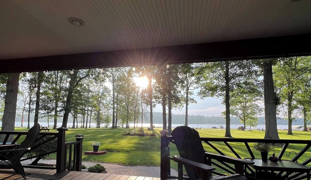 Lakefront Home on Cross Lake Jordan NY. NOW OPEN FOR BOOKINGS IN 2026!