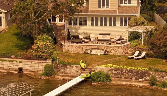 Lakeside — Luxury on Owasco Lake — Level Lake Frontage — Best Location