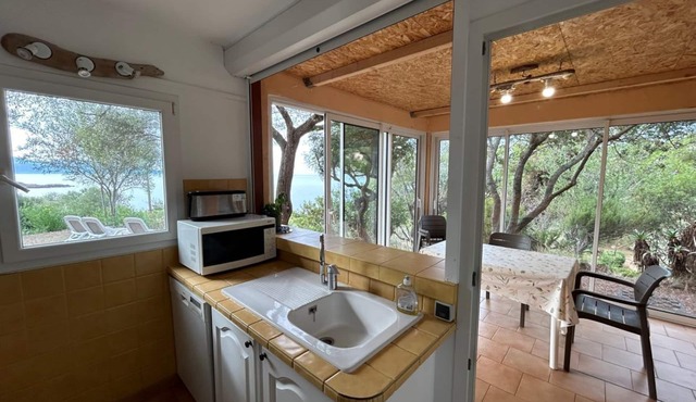 Maison de vacances indépendante avec vue sur la mer