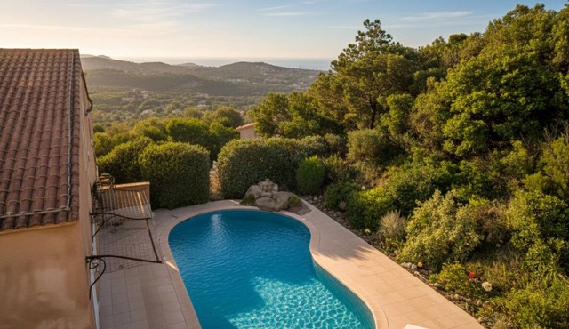 Mini villa studio cosy air-conditioned 21 m2 for 1 couple, swimming pool