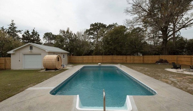 New! Coastal Ranch with Pool and Sauna!