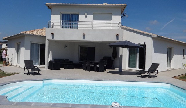 NEW VILLA PRIVATE POOL.900M PLAGE.6PERS.TT COMFORT
