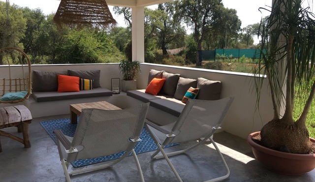 New villa with heated pool