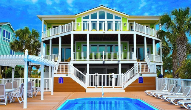 OCEAN FRONT HOME w/Heated private Pool, Elevator, 12 Bed/12 Bath, Pet Friendly