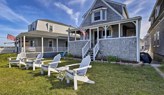 Oceanfront Cape Cod Home w/Porch, Yard + Grill!