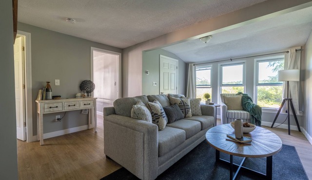 Our home boasts gorgeous views and a short walk from the beach & marina.