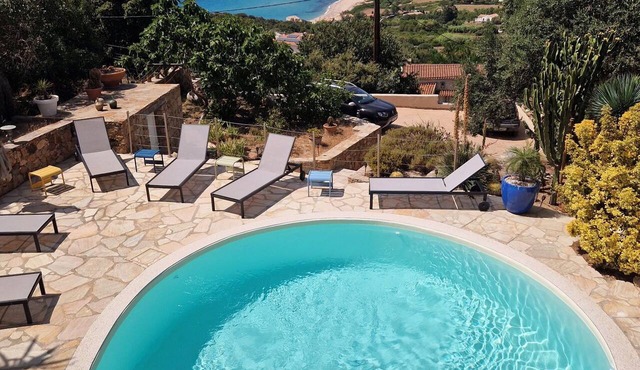 Sea view villa with private pool