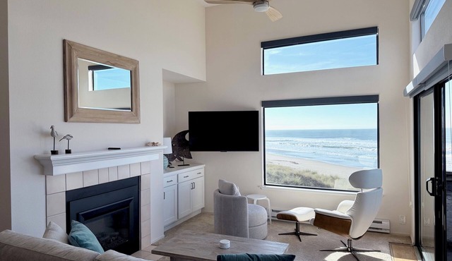Shorebirds 132 Top Floor! All New! Oceanfront w/180° Views - Immaculate/Private!