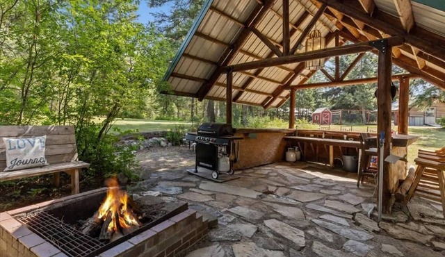 Silverwood basecamp with games and outdoor bar