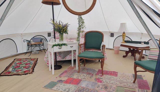 Spring Serenity Yurt, glamping just 2 miles from Quinn's Hot Springs Resort!