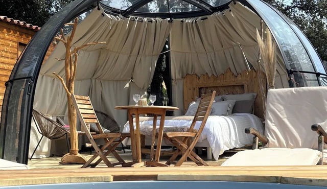 Star-lit dome with private spa