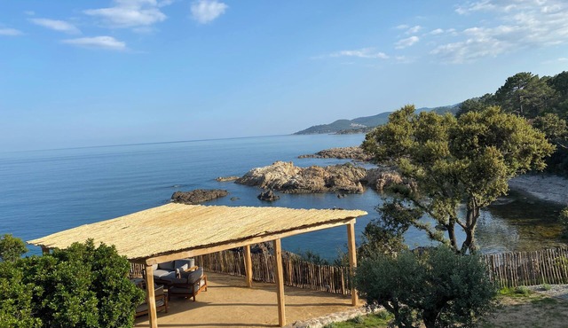Stunning waterfront villa with a private beach in CANELLA