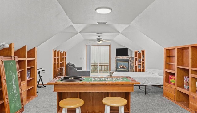The Clubhouse | Game Room 98” Theater TV Sleeps 10 Pet Friendly Near Downtown & BSU