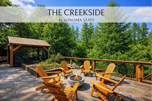The Creekside with Bocce Shuffleboard & Yard