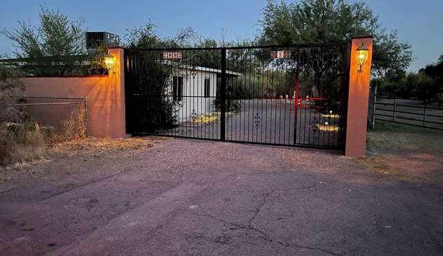 This is a gated home and spa in Tubac, AZ .