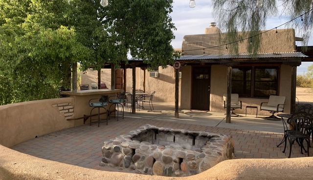 This secluded ranch house on a spacious 5-acre lot offers a perfect retreat