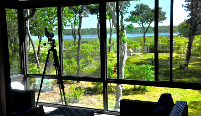 Traditional waterfront cottage on Horseneck Beach