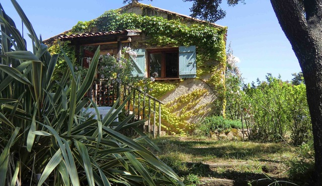 Very quiet, air-conditioned cottage on private property with valley and sea views