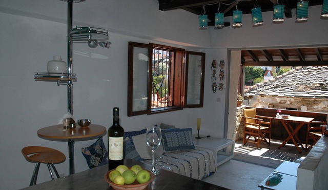 Villa Agapi Julia, mountain view, mama mia island in old town Skopelos