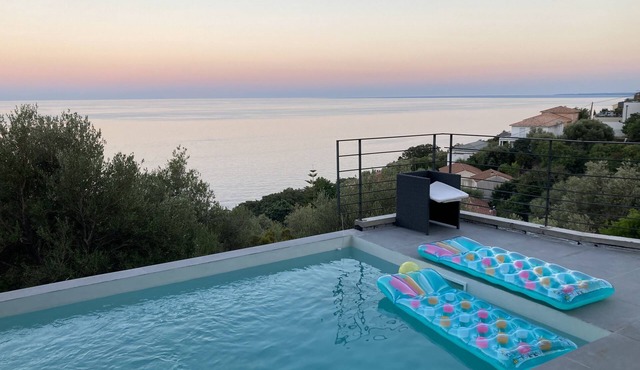 Villa Cap Corse Charme et Haut de gamme Panoramic sea view 3km from Bastia.