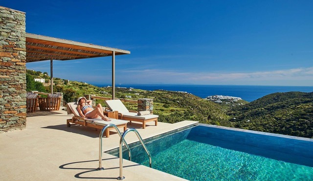 Villa Gaione, Divine Sea Views, Private Infinity Pool, Furnished Terrace, Sifnos