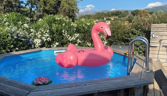 Villa with SPA swimming pool pétanque court 15 min from Ajaccio and Porticcio