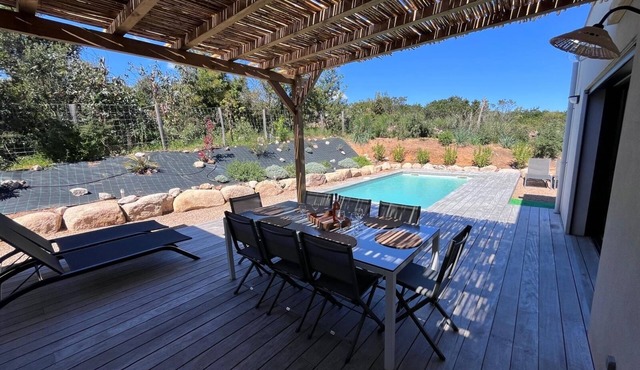 Villas Copains- Private heated pool-Porto Vecchio near Pinarello beach