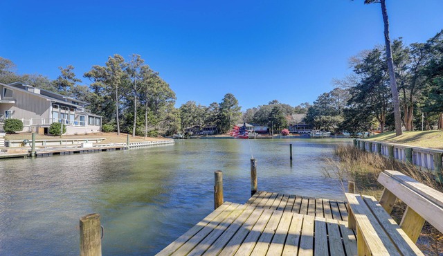 Waterfront Pine Knoll Shores Gem w/Boat Dock