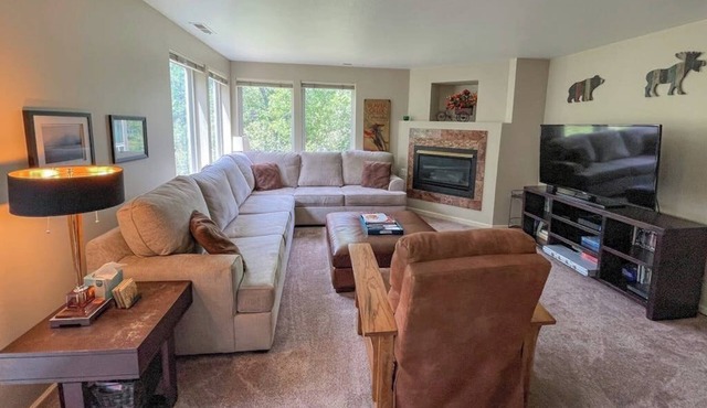 Waterview Mountain Condo | Patio, Fireplace & Views - Near Skiing/Eagle River