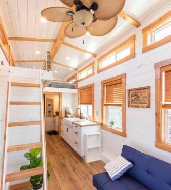 Zion Tiny Home Sunrise Deck Desert Views