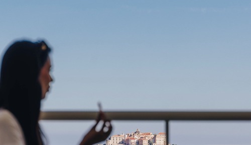 Classic Panoramic view of the Sea and Bay of Calvi