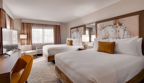 Standard Room, 2 Queen Beds, Non Smoking, Refrigerator & Microwave