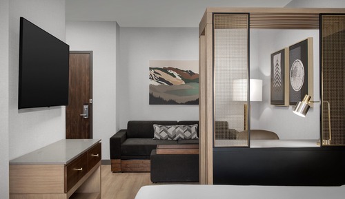 Studio, 1 King Bed with Sofa bed (Mobility Accessible, Tub)
